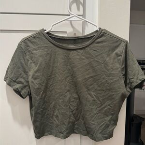 Wild Fable Khaki Green Crop Top